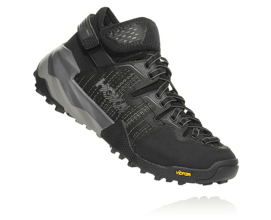 Trail Shoes Mens - Hoka One One Arkali - Black - ZPFJNMQ-80